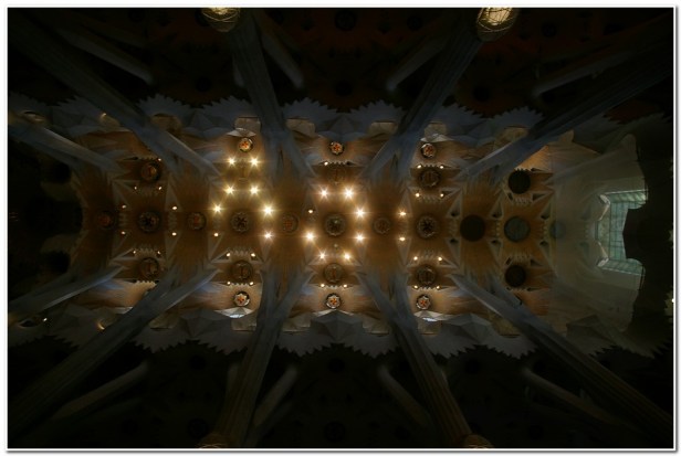 sagrata familia soffitto