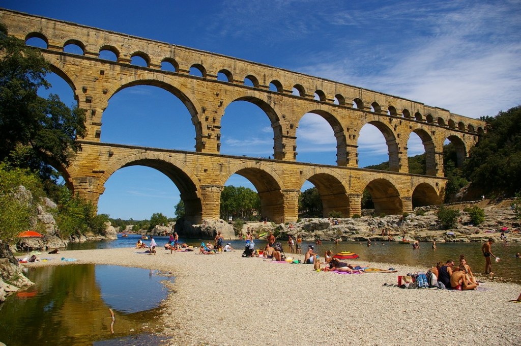 Panoramica del Pont du Gard